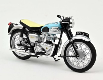 Immagine di TRIUMPH BONNEVILLE 1959 LIGHT BLUE/SILVER 1:18