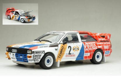 Immagine di AUDI QUATTRO A1 N.2 WINNER RALLY HUNSRUECK 1984 H.DEMUTH-W.LUX 1:18