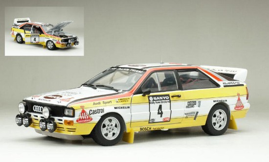 Immagine di AUDI QUATTRO A2 N.4 RALLY NEW ZELAND 1984 H.MIKKOLA-A.HERTZ 1:18