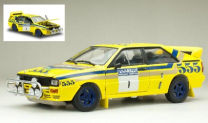 Immagine di AUDI QUATTRO A2 N.1 WINNER RALLY HONG KONG 1986 BLOMQVIST-BERGLUND 1:18