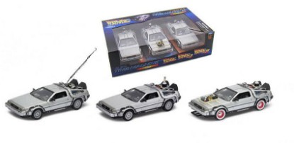 Immagine di DE LOREAN "BACK TO THE FUTURE" GIFT BOX PART I+II+III 1:24