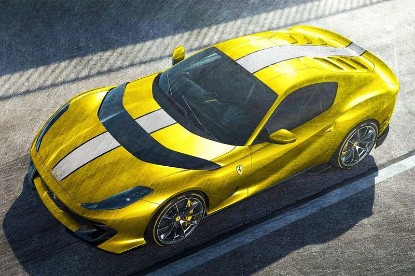 Immagine di FERRARI 812 COMPETIZIONE GIALLO TRISTRATO WITH GREY LIVERY 1:43