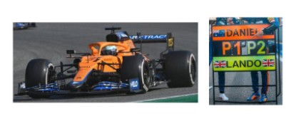 Immagine di MC LAREN MCL35M DANIEL RICCIARDO 2021 N.3 WINNER ITALIAN GP W/PIT BOARD