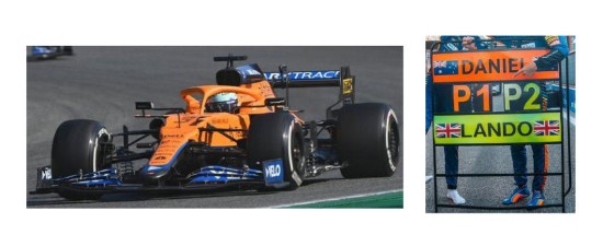 Immagine di MC LAREN MCL35M DANIEL RICCIARDO 2021 N.3 WINNER ITALIAN GP W/PIT BOARD