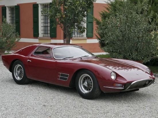 Immagine di LAMBORGHINI 400 GT MONZA DARK RED C/VETRINA 1:18