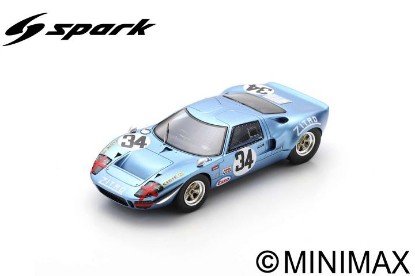 Immagine di FORD GT40 N.34 1000 KM MONZA 1969 J-P HANRIOUD-D.MARTIN 1:43