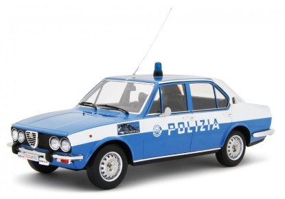 Immagine di ALFETTA 1.8 (SCUDO LARGO) 1975 POLIZIA SQUADRA VOLANTE 1:18