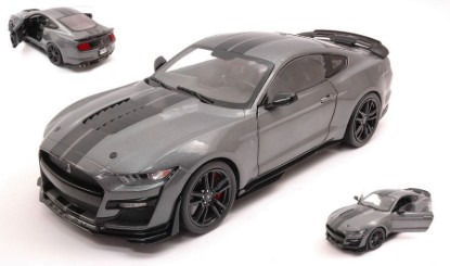 Immagine di FORD SHELBY MUSTANG GT500 2020 GREY W/BLACK STRIPES SPECIAL GERMAN 1:18