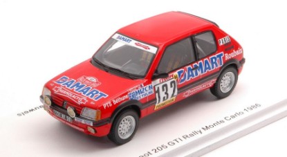 Immagine di PEUGEOT 205 GTI N.132 MONTE CARLO 1986 F.DELECOUR-A.C.PAUWELS 1:43