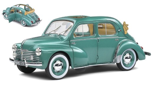 Immagine di RENAULT 4 CV CONVERTIBLE 1951 VERT OSMOY 1:18