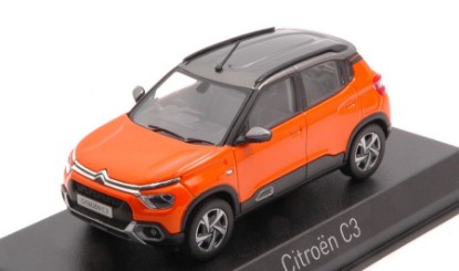 Immagine di CITROEN C3 (INDIAN MARKET) 2021 ORANGE & GREY ROOF 1:43
