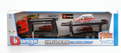 Immagine di VOLVO FH16 GLOBETROTTER 750 XXL RED + LAND ROVER LRX 1:43