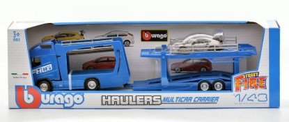 Immagine di VOLVO FH16 GLOBETROTTER 750 XXL BLUE + PORSCHE 911 GT2 1:43