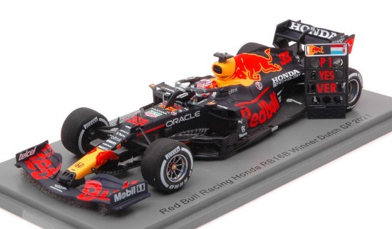 Immagine di RED BULL HONDA RB16B MAX WERSTAPPEN 2021 N.33 WINNER DUTCH GP W/PIT 1:43