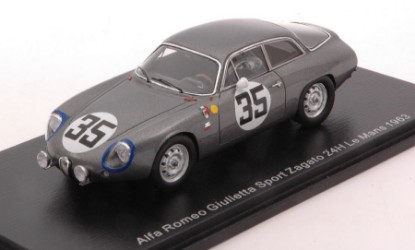 Immagine di ALFA ROMEO GIULIETTA SPORT ZAGATO N.35 LM 1963 G.BISCALDI-"KIM" 1:43