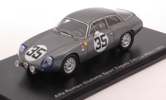 Immagine di ALFA ROMEO GIULIETTA SPORT ZAGATO N.35 LM 1963 G.BISCALDI-"KIM" 1:43