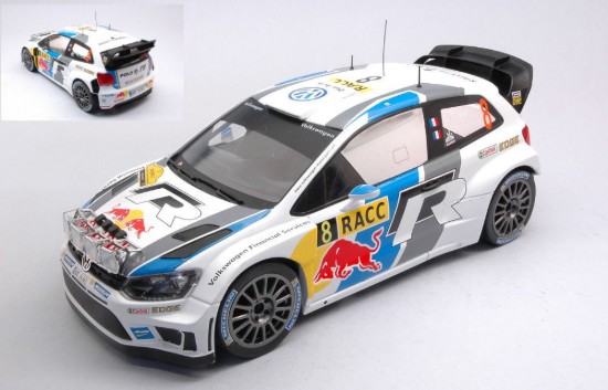 Immagine di VW POLO R WRC N.8 RALLY CATALUN.2013 NIGHT LIGHTS OGIER-INGRASSIA 1:18
