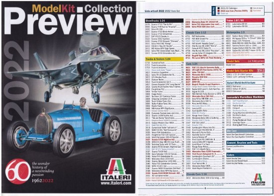 Immagine di INDICE ITALERI 2022 + PREVIEW MODEL KIT