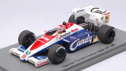 Immagine di TOLEMAN TG184  PIERLUIGI MARTINI 1984 N.20 PRACTICE ITALIAN GP 1:43