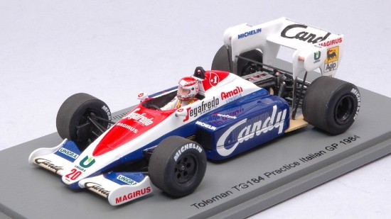 Immagine di TOLEMAN TG184  PIERLUIGI MARTINI 1984 N.20 PRACTICE ITALIAN GP 1:43