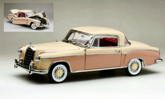 Immagine di MERCEDES 220 SE COUPE' (W128) LIGHT BEIGE/ROSA 1:18