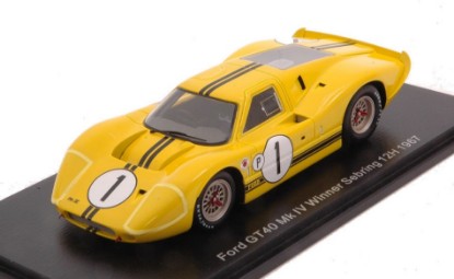 Immagine di FORD GT40 MK IV N.1 WINNER 12 H SEBRING 1967 M.ANDRETTI-B.MC LAREN 1:43