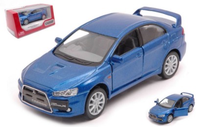 Immagine di MITSUBISHI LANCER EVO X 2008 BLUE cm 12 BOX