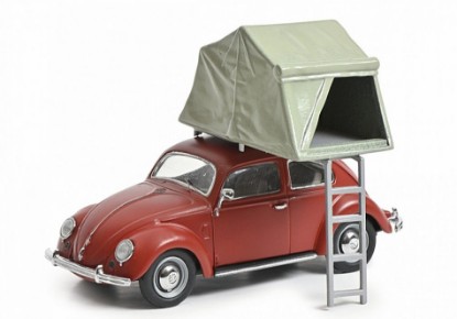 Immagine di VW BEETLE W/ROOFTENT RED 1:43