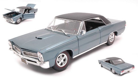 Immagine di PONTIAC GTO HURST 1965 METALLIC LIGHT BLUE 1:18