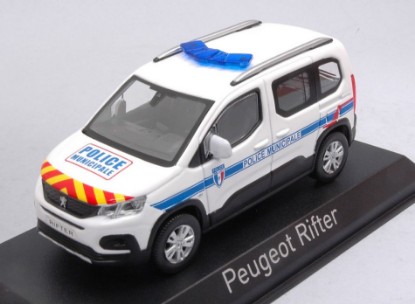 Immagine di PEUGEOT RIFTER 2019 "POLICE MUNICIPALE" WITH RED & YELLOW STRIPING 1:43