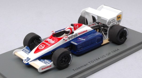 Immagine di TOLEMAN TG184 JOHNNY CECOTTO 1984 N.20 US GP 1:43