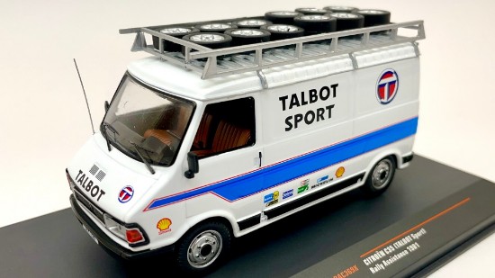 Immagine di CITROEN C 35 TALBOT SPORT 1981 ASSISTANCE W/ROOF RACK AND WHEELS 1:43