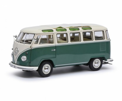 Immagine di VW T1b SAMBA GREEN/WHITE 1:18