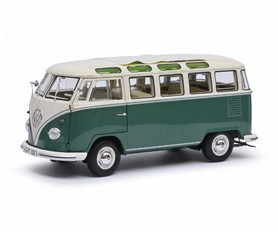 Immagine di VW T1b SAMBA GREEN/WHITE 1:18