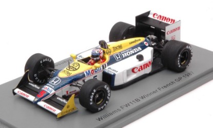 Immagine di WILLIAMS FW11B NIGEL MANSELL 1987 N.5 WINNER FRENCH GP 1:43