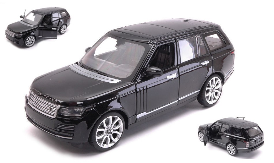 MODELLINO AUTO STATICO DIECAST RANGE ROVER NERO MODELLISMO SCALA