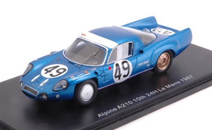 Immagine di ALPINE A210 N.49 10th LM 1967 A.DE CORTANZE-A.LE GUELLEC 1:43