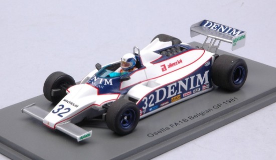 Immagine di OSELLA FA1B BEPPE GABBIANI 1981 N.32 BELGIAN GP 1:43