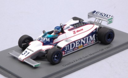 Immagine di OSELLA FA1B MIGUEL ANGEL GUERRA 1981 N.31 SAN MARINO GP 1:43