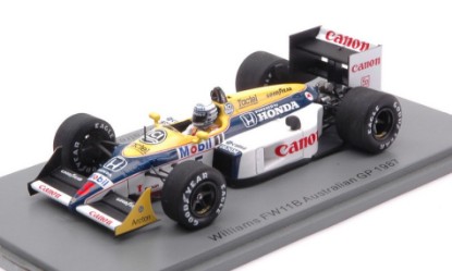 Immagine di WILLIAMS FW11B RICCARDO PATRESE 1987 N.5 AUSTRALIAN GP 1:43