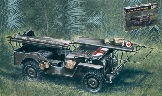Immagine di AMBULANCE JEEP 1/4 TON 4x4 KIT 1:35