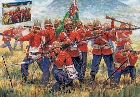 Immagine di ZULU WAR BRITISH INFANTRY KIT 1:72