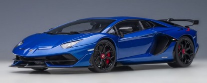 Immagine di LAMBORGHINI AVENTADOR SVJ 2019 MET.BLUE 1:18