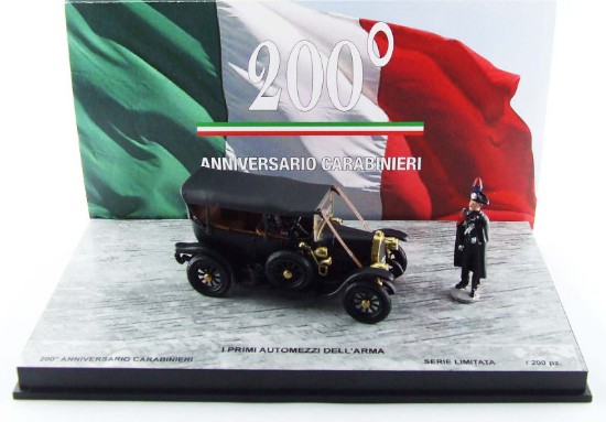 Immagine di FIAT "0" I PRIMI AUTOMEZZI DELL'ARMA W/2 FIGURES ED.LIM.PCS 200 1:43