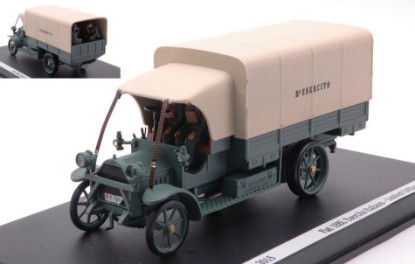 Immagine di FIAT 18 BL AUTOCARRO MILITARE 1915 100° ANNIV.1° GUERRA + 4 FIGURE 1:43