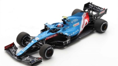 Immagine di ALPINE A521 E.OCON 2021 N.31 WINNER HUNGARIAN GP WITH PIT BOARD 1:18