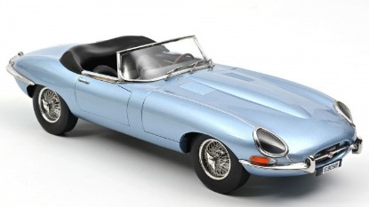Immagine di JAGUAR E-TYPE CABRIOLET 1962 BLUE METALLIC 1:12