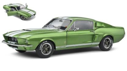 Immagine di SHELBY MUSTANG GT500 1967 LIME GREEN/WHITE STRIPES 1:18