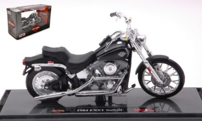 Immagine di HARLEY DAVIDSON FXST SOFTAIL 1984 BLACK 1:18