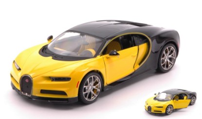 Immagine di BUGATTI CHIRON YELLOW/BLACK 1:24